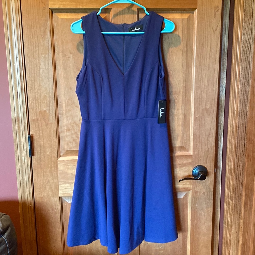 NWT Navy Lulu’s Dress size Large